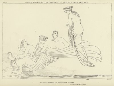Thetis ordering the Nereids to descend into the Sea by John Flaxman